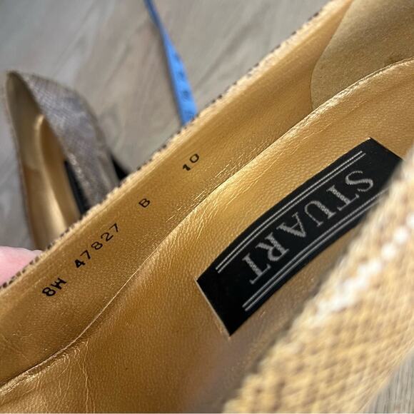 Vintage Stuart Weitzman Snakeskin Leather Pump Heels Women’s 10 (modern 9.5) - Picture 2 of 13